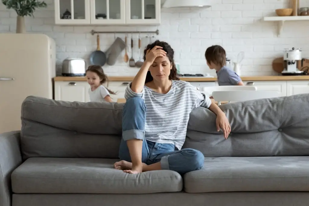 exhausted parent