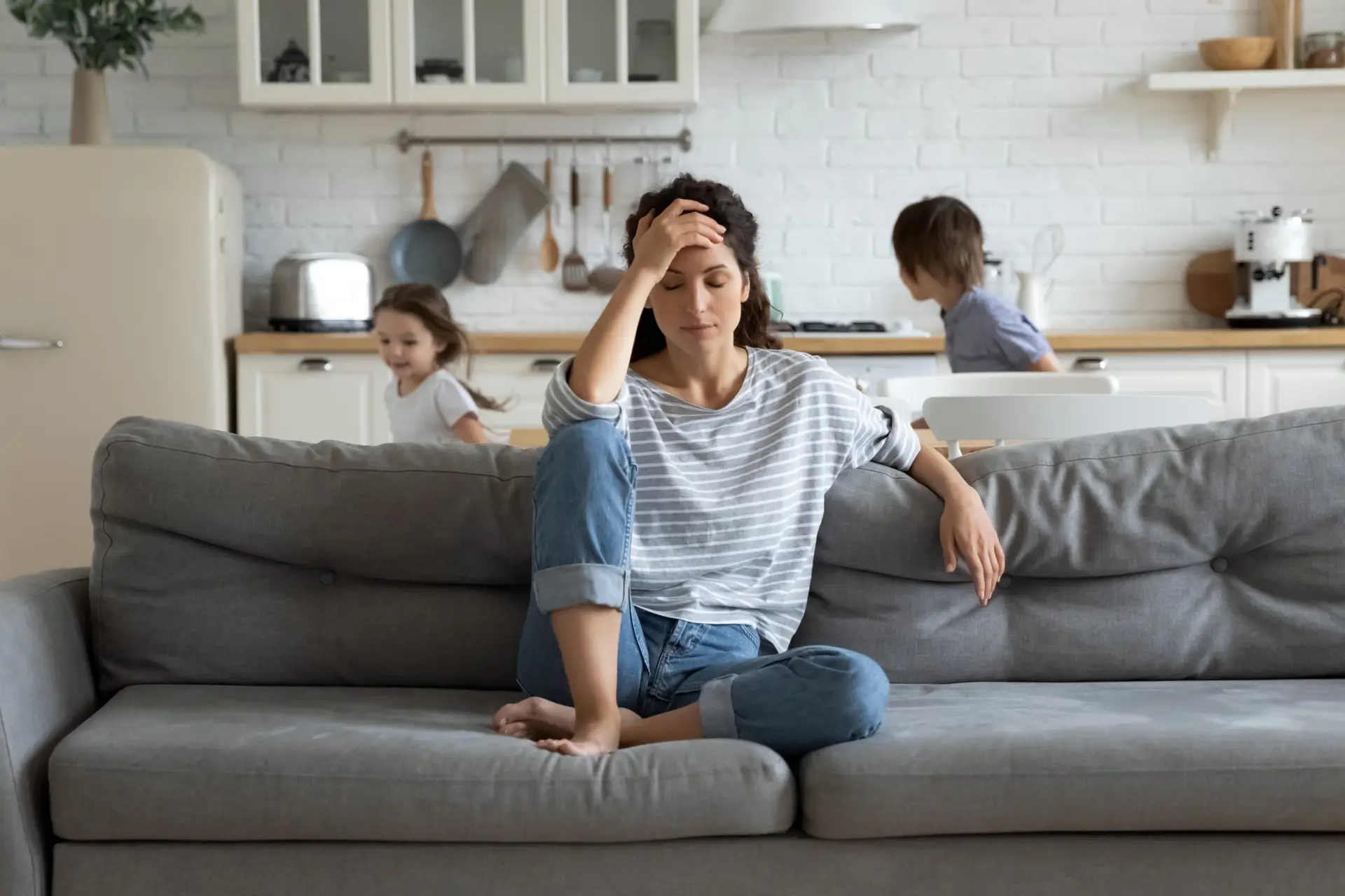 exhausted parent