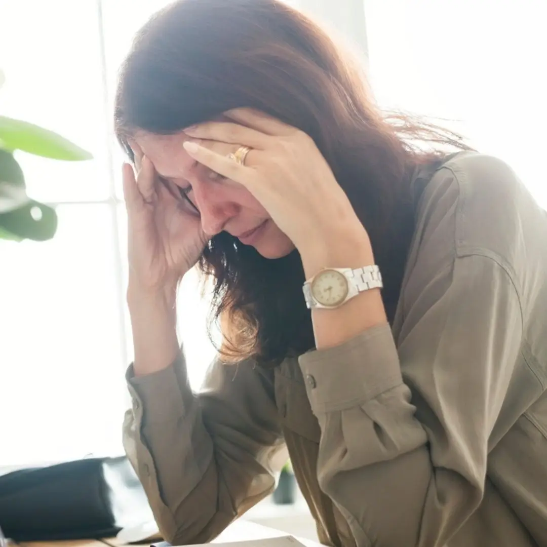 woman looking disappointed